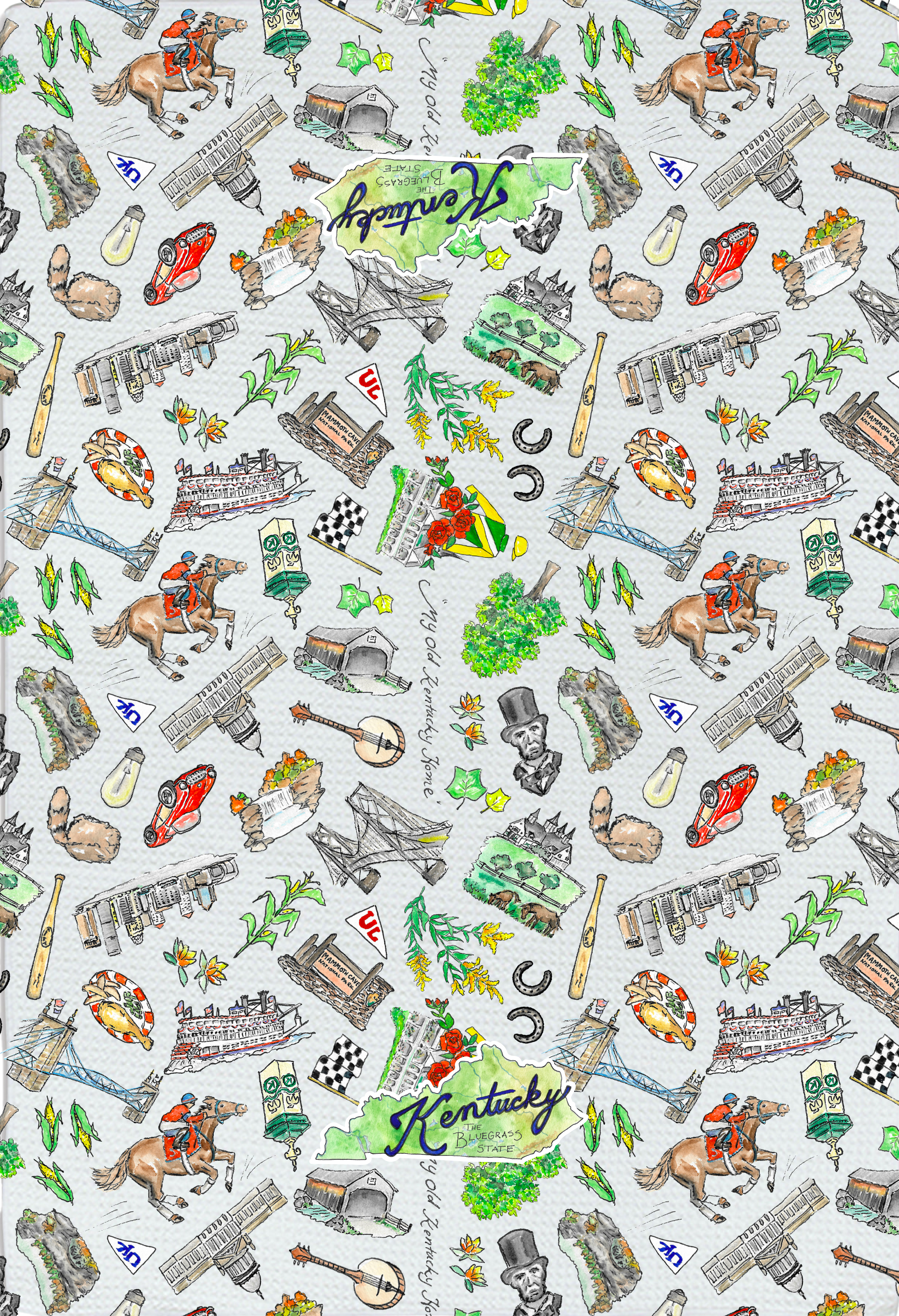 Pippa Kentucky tea towel