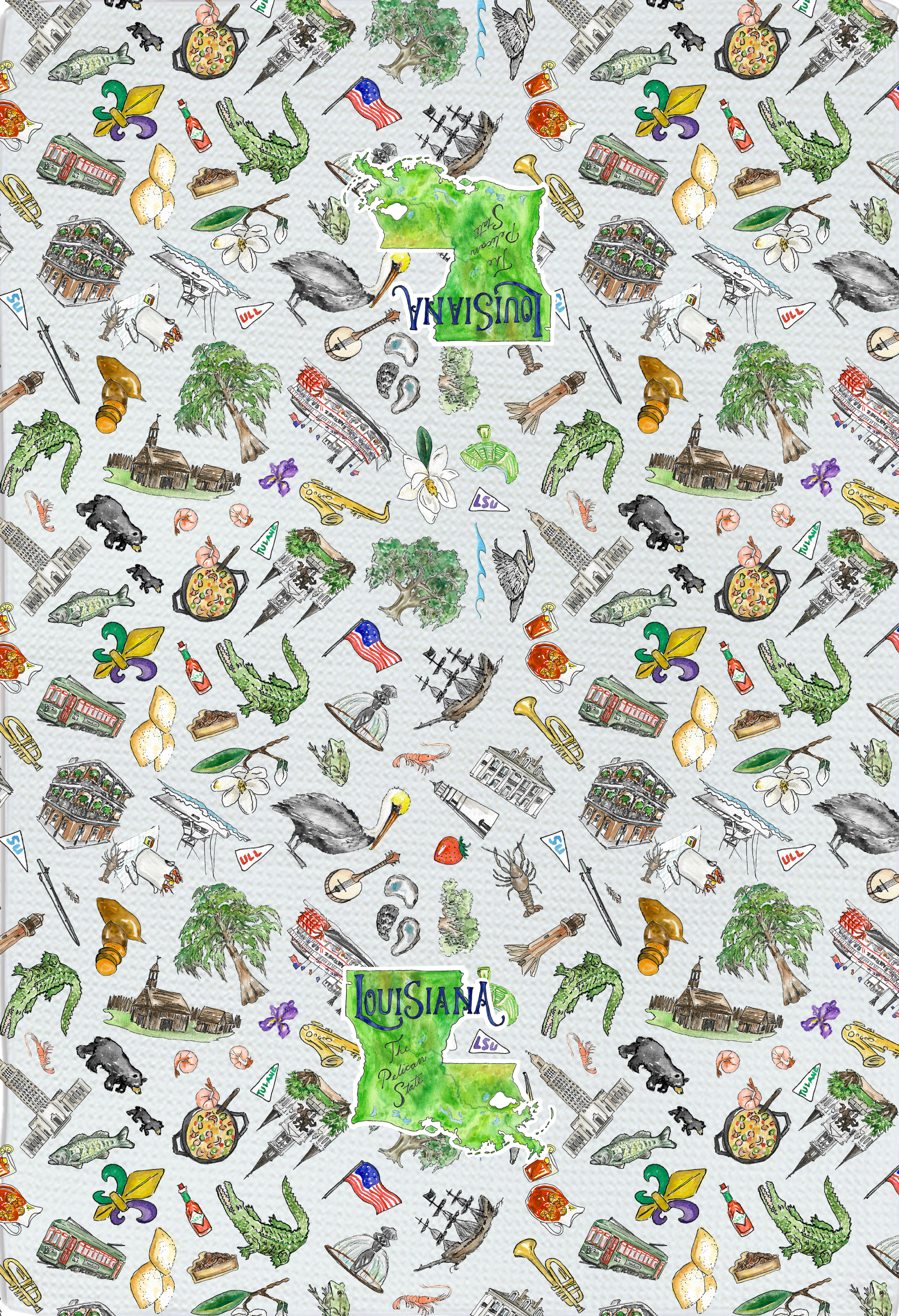 Pippa Louisiana tea towel