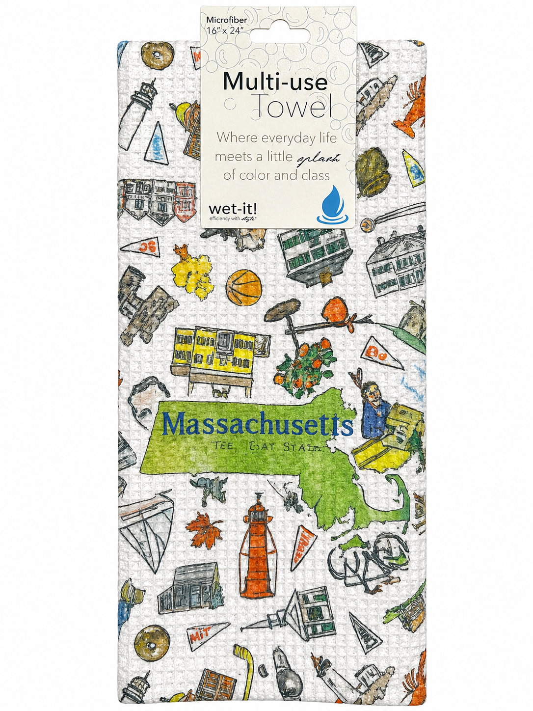 Pippa Massachusetts tea towel
