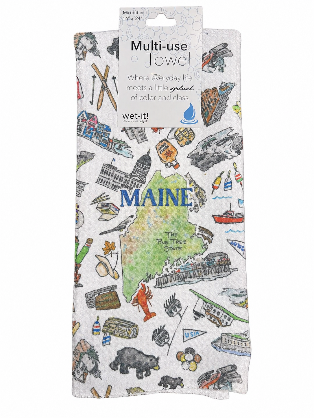 Pippa Maine tea towel