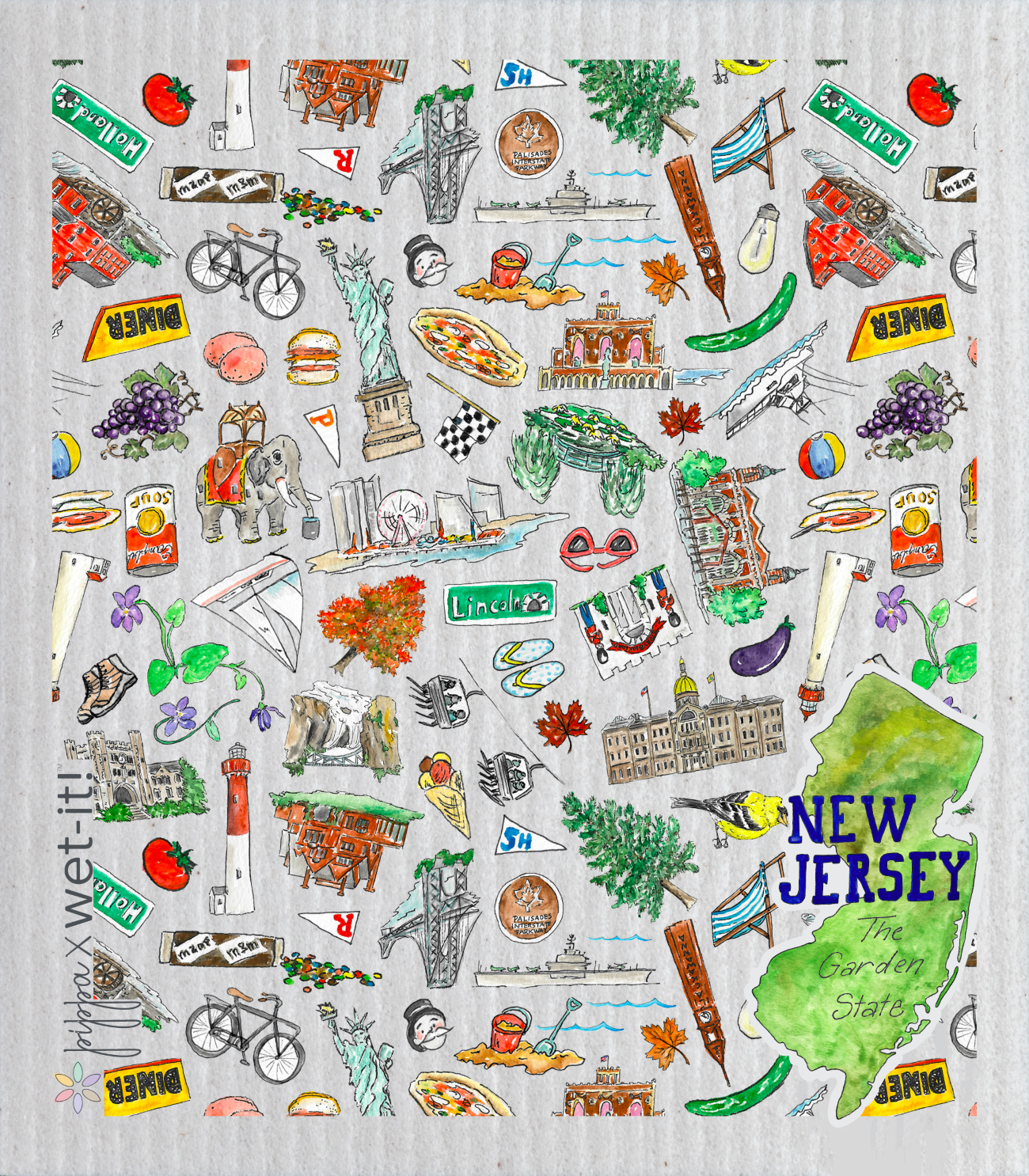 Pippa New Jersey Wet-it Swedish Dishcloth