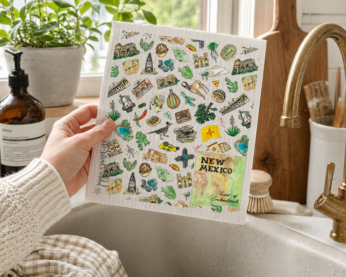 Pippa New Mexico Wet-it Swedish Dishcloth