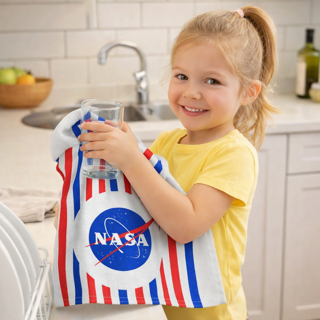 NASA Logo Striped Towel