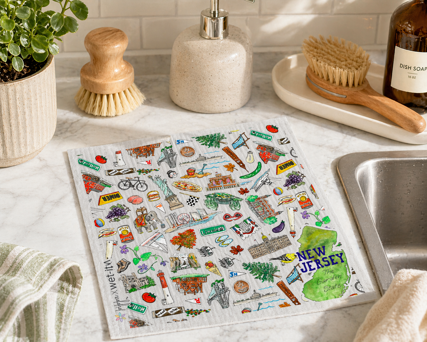 Pippa New Jersey Wet-it Swedish Dishcloth