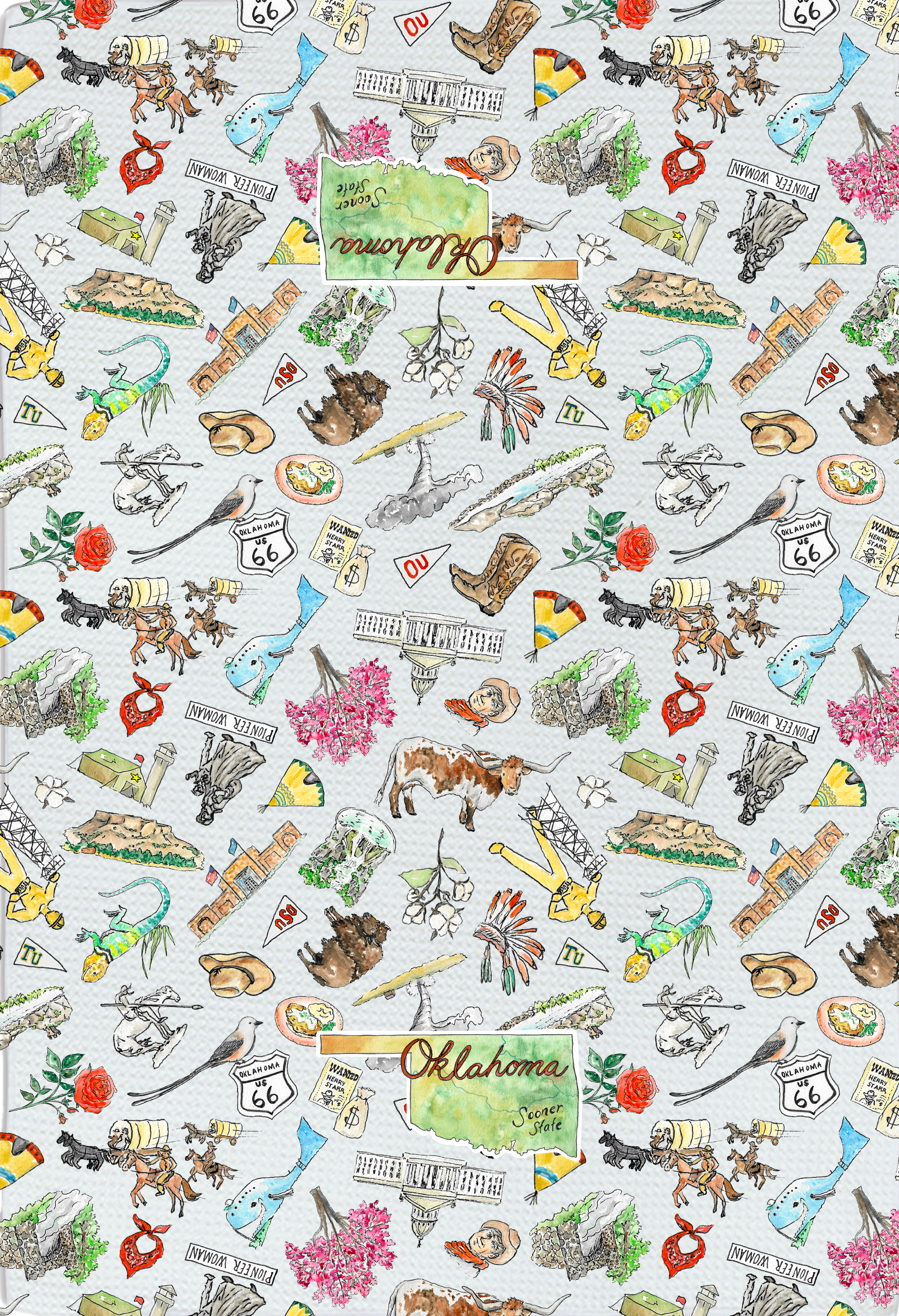 Pippa Oklahoma tea towel