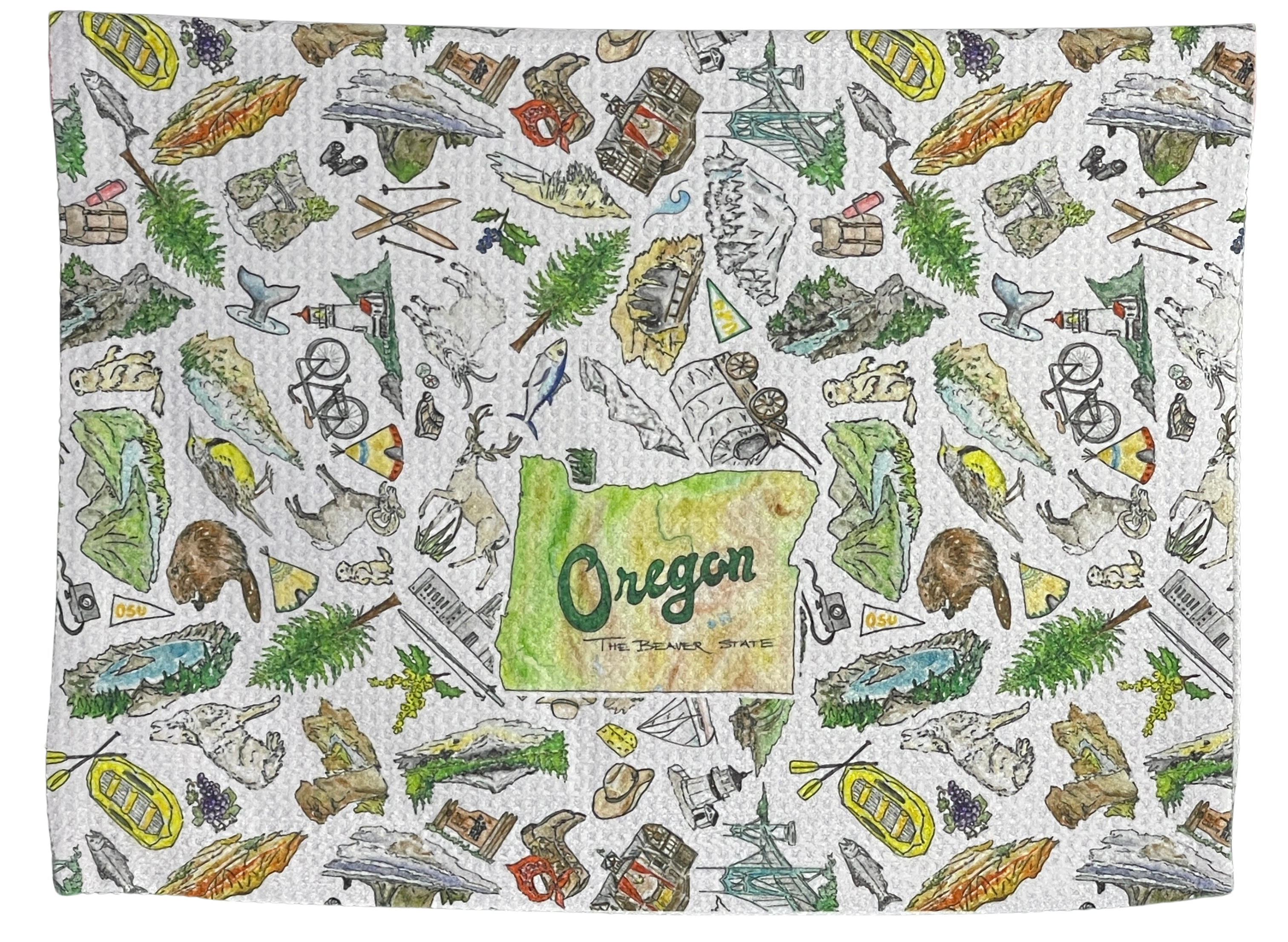Pippa Oregon tea towel