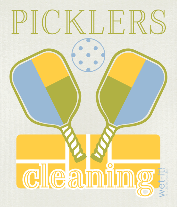 Swedish dish cloth with Picklers Cleaning Design