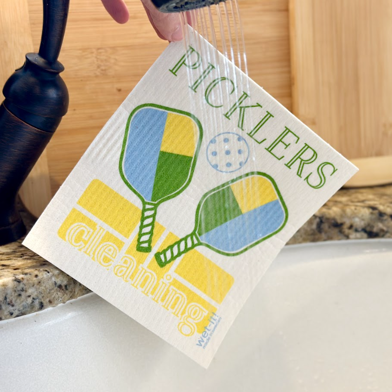 Swedish dish cloth with Picklers Cleaning Design