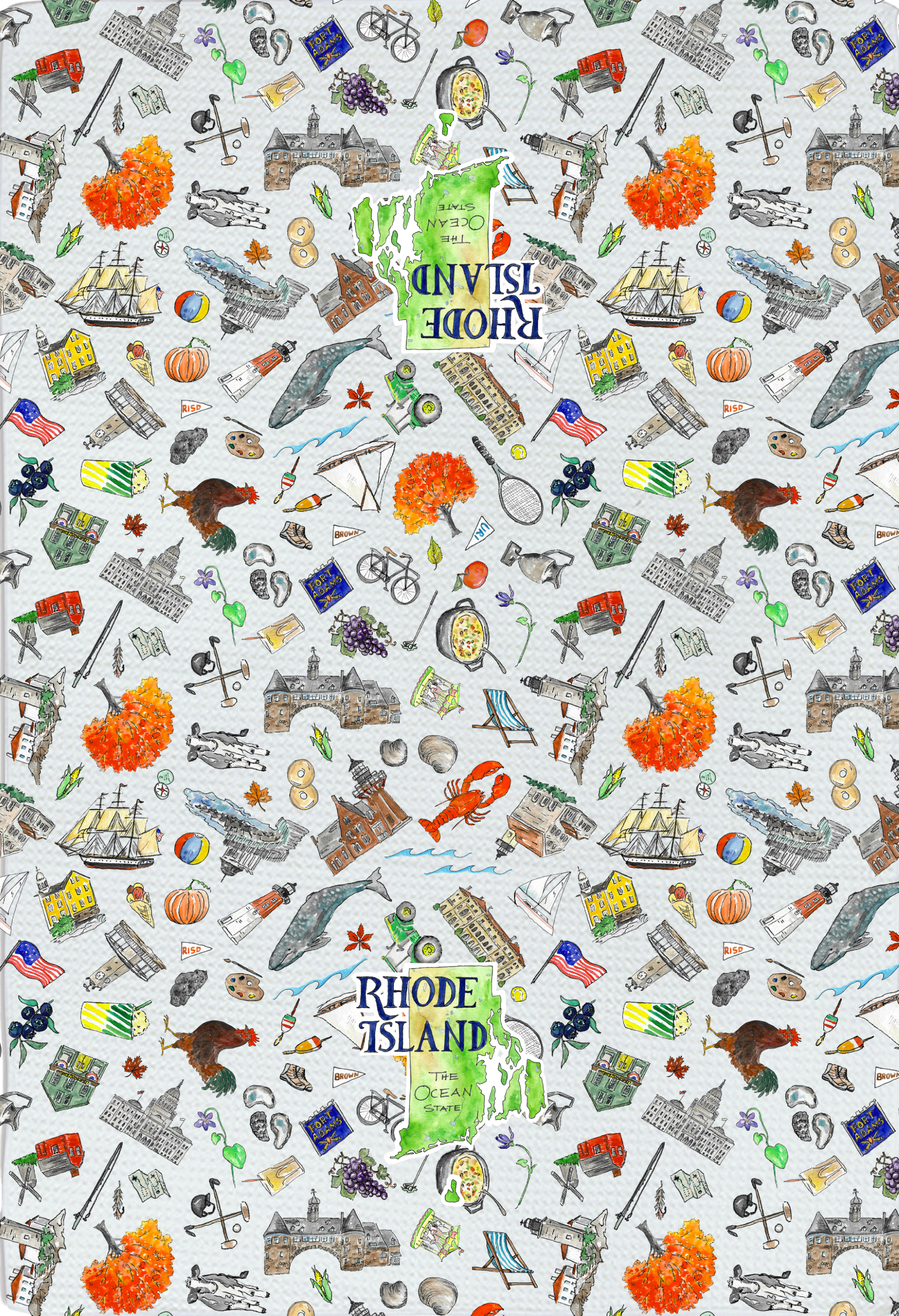 Pippa Rhode Island tea towel