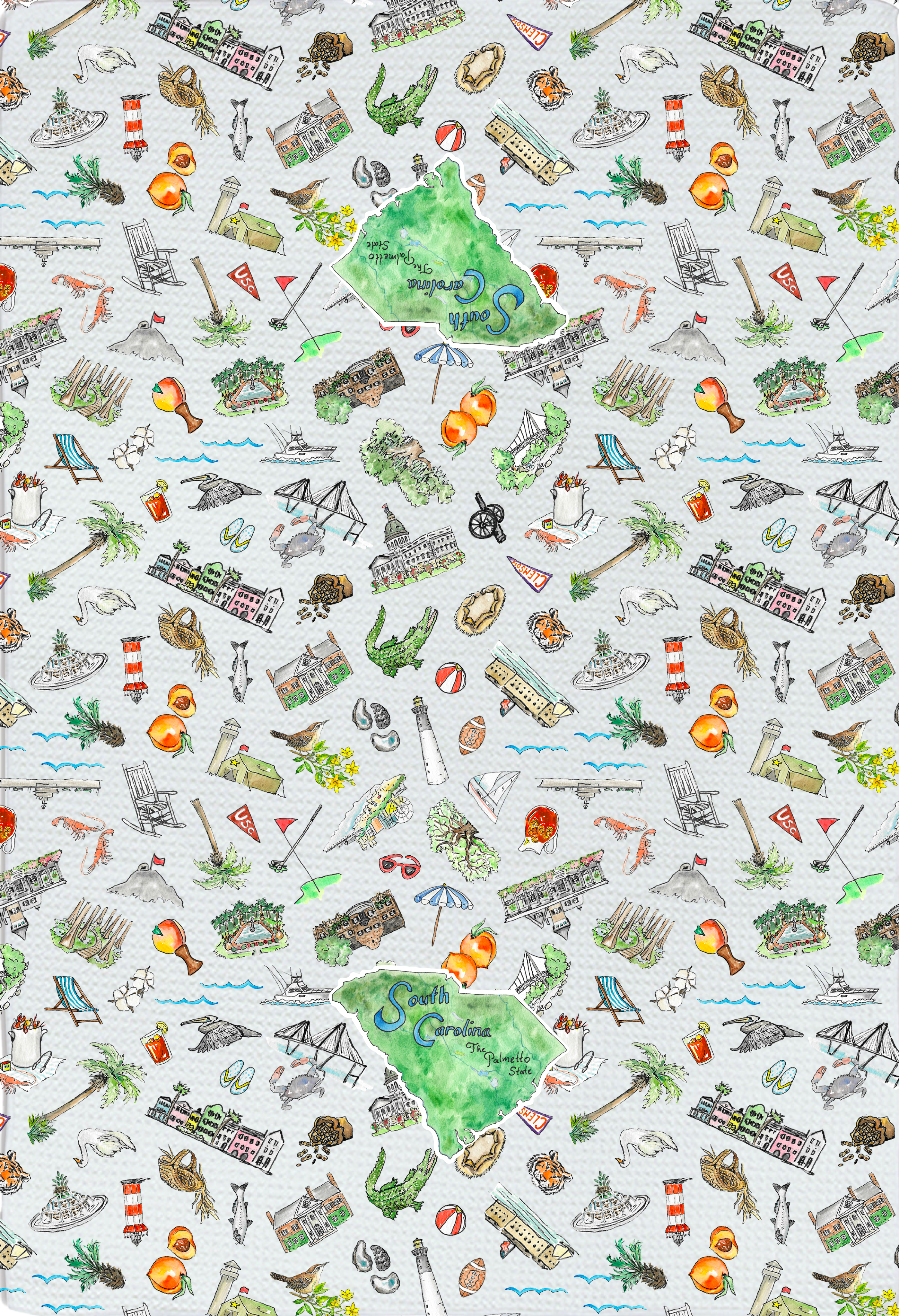 Pippa South Carolina tea towel