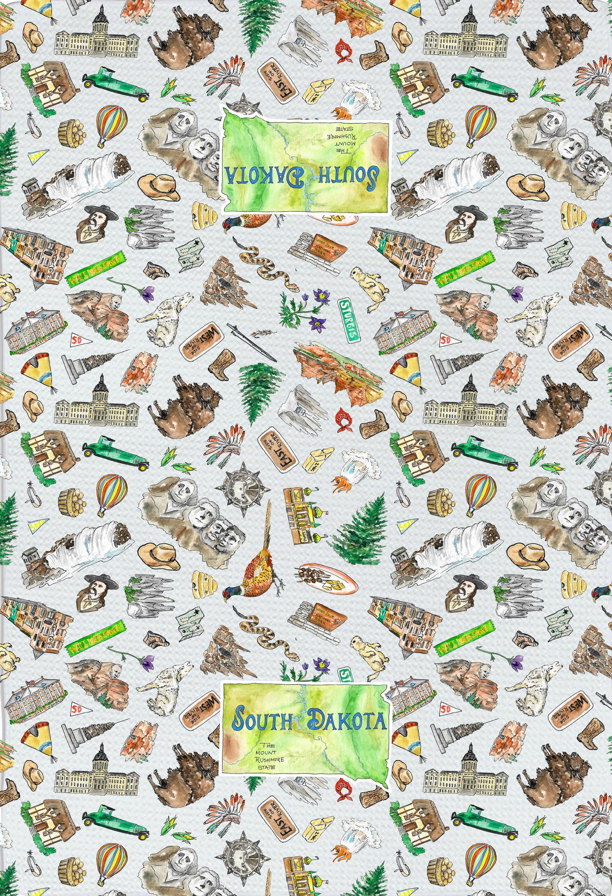 Pippa South Dakota tea towel