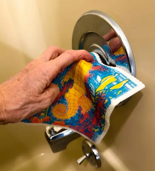 Swedish Cloth with Salty Seahorse design
