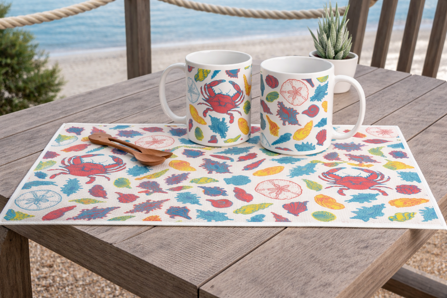 Seashore Treasures Tea Towel