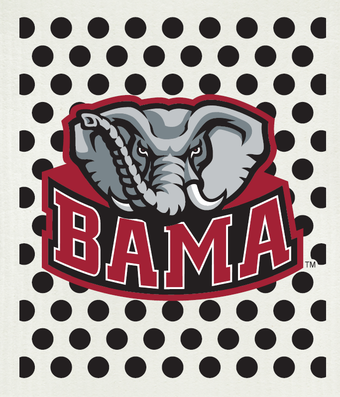 Swedish Cloth with University of Albama BAMA design