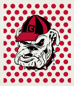 Swedish Cloth with University of Georgia Bulldog design #2