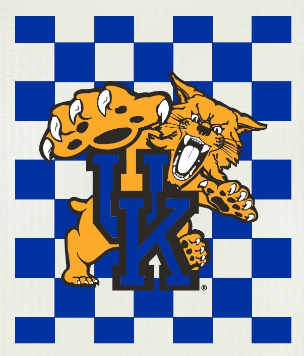 Swedish Cloth with University of Kentucky Wildcats design