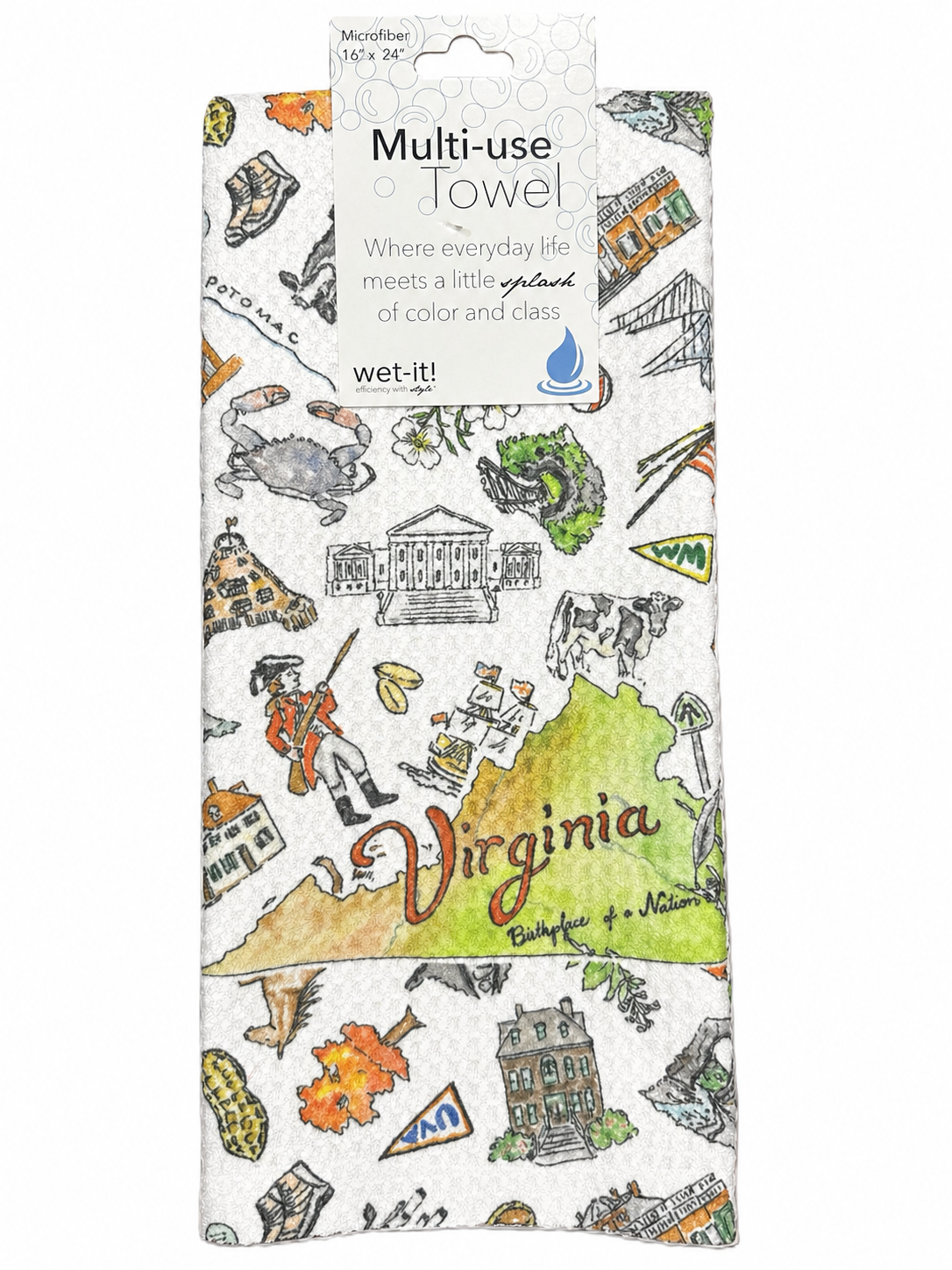 Pippa Virginia tea towel