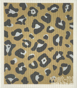 Swedish Cloth with Bold Leopard Print Design