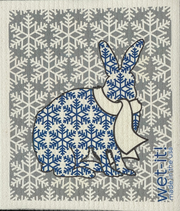 Swedish Cloths with Frosted Hare Design