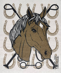 equestrian-horse-swedish-dishcloth