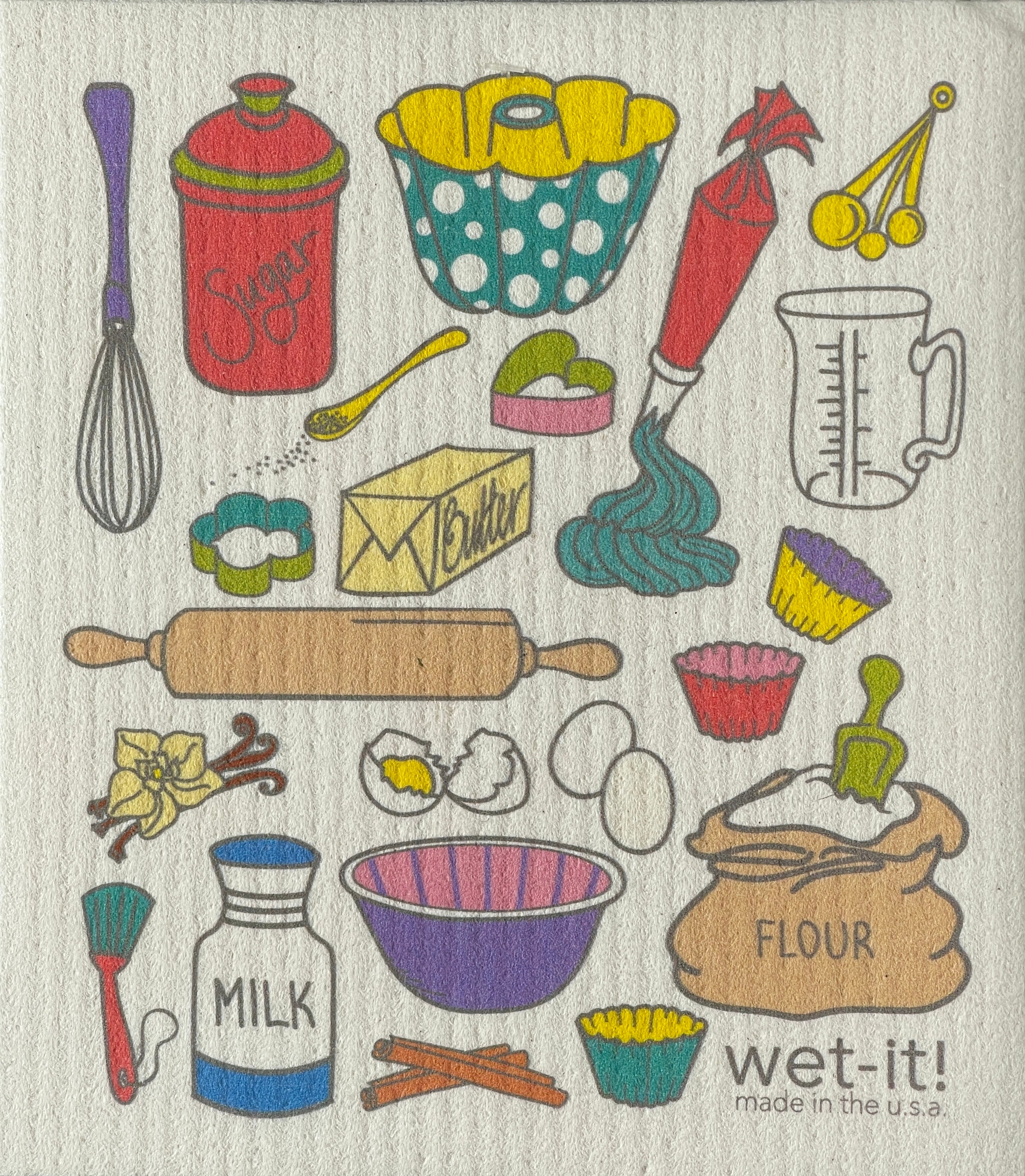 Swedish Cloth with baking time confetti Design
