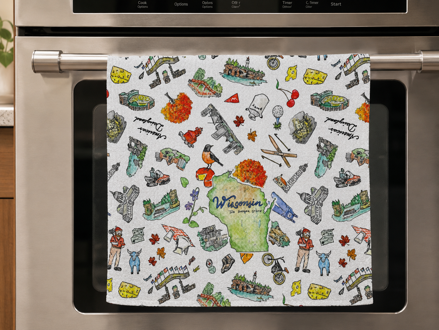 Pippa Wisconsin tea towel