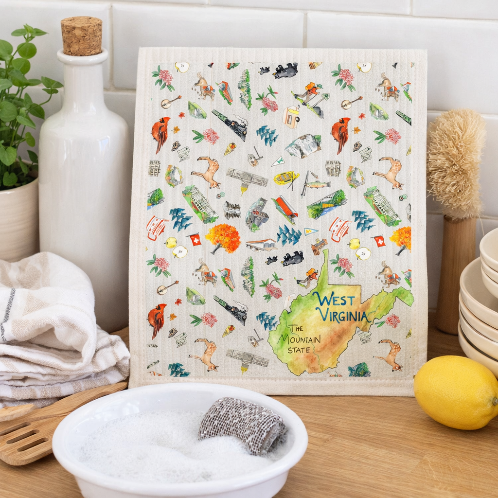Pippa West Virginia Swedish Dishcloth