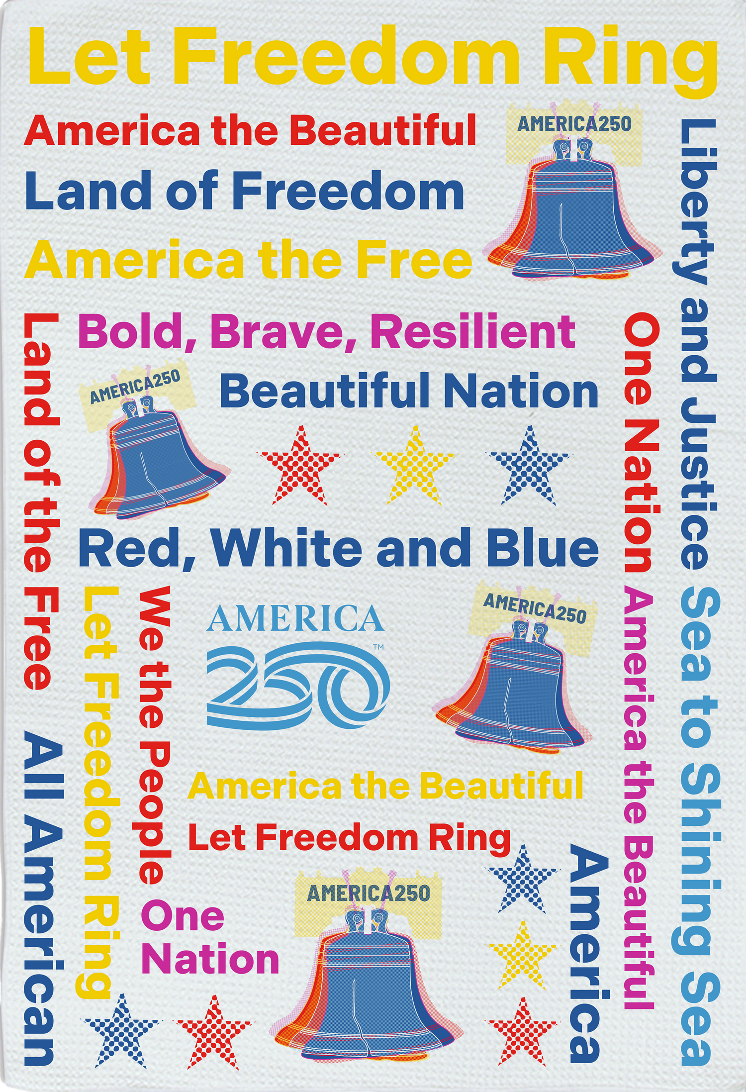 America 250 Liberty Bell towel