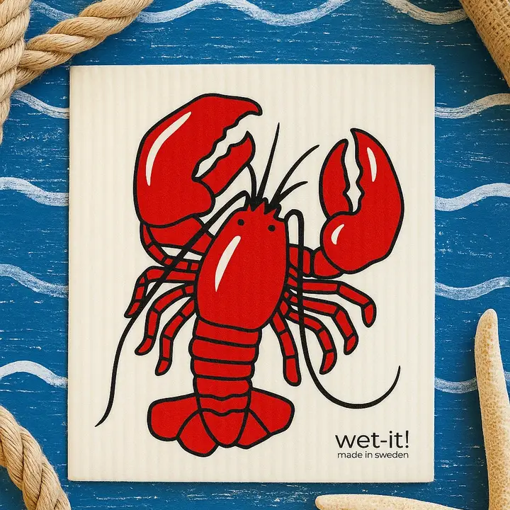Lobster Swedish Dishcloth
