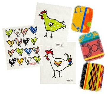 chicken wet-it! skrubba set