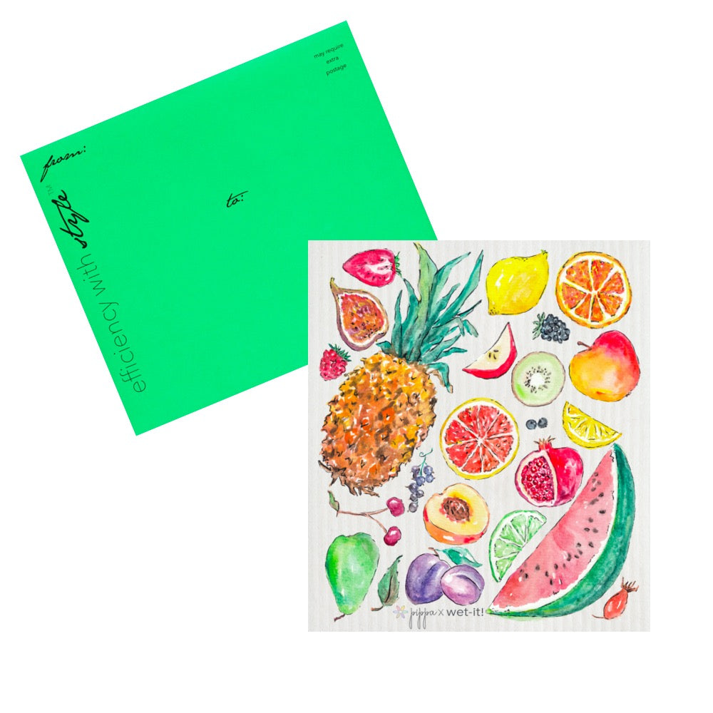 tutti frutti greeting set