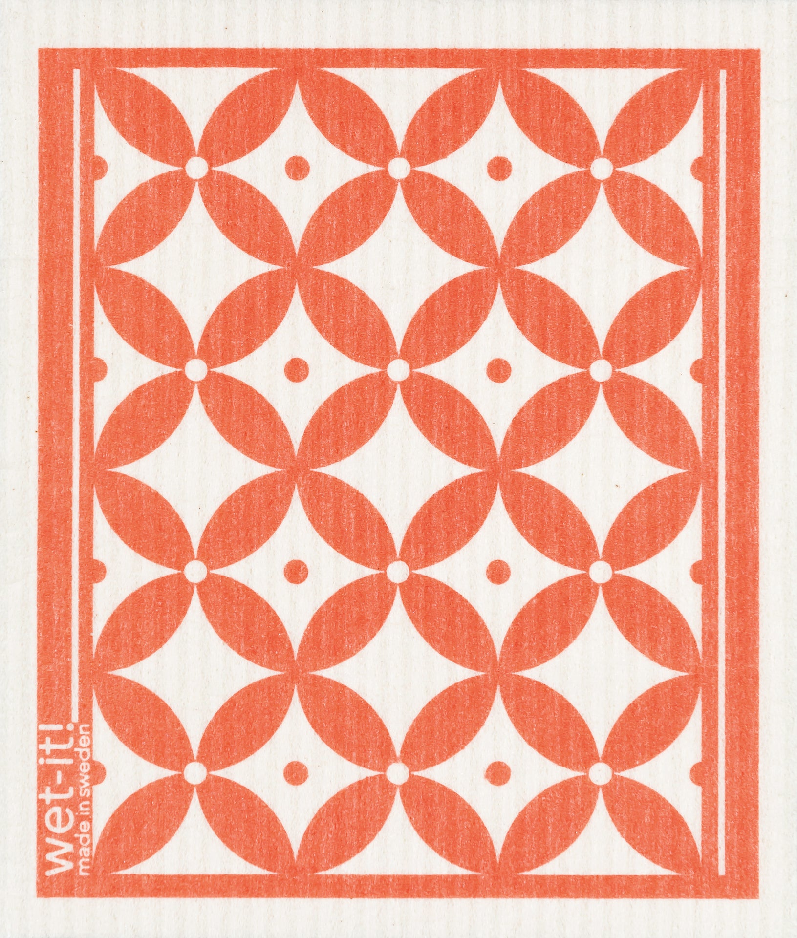 Swedish Spongecloth with Classic Coral Design