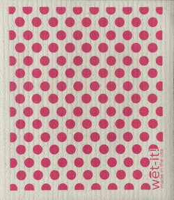 Wet-it Swedish Cloth with dots & dots pink Design