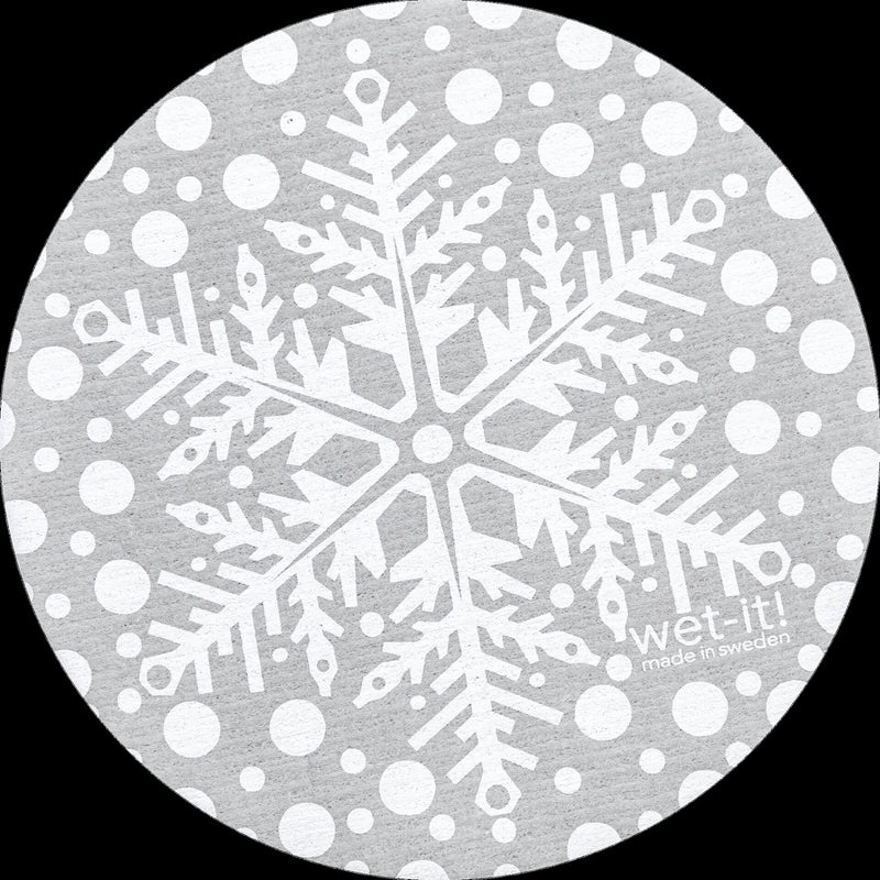 snowflake gray round