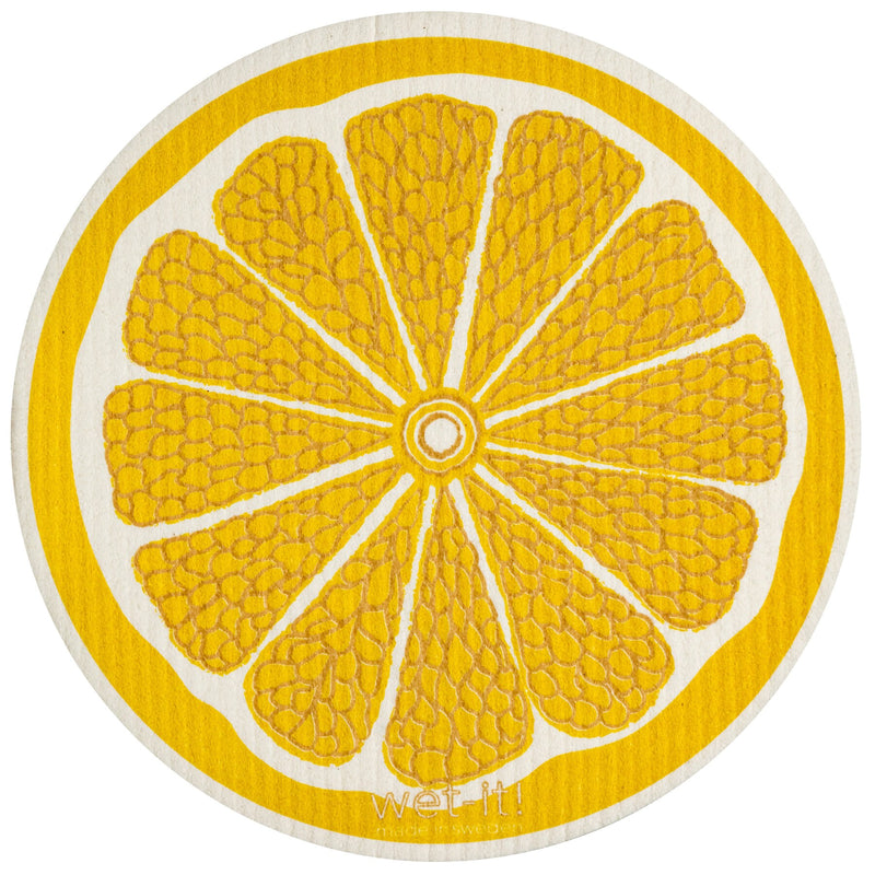 swedish cloth with lemon round design