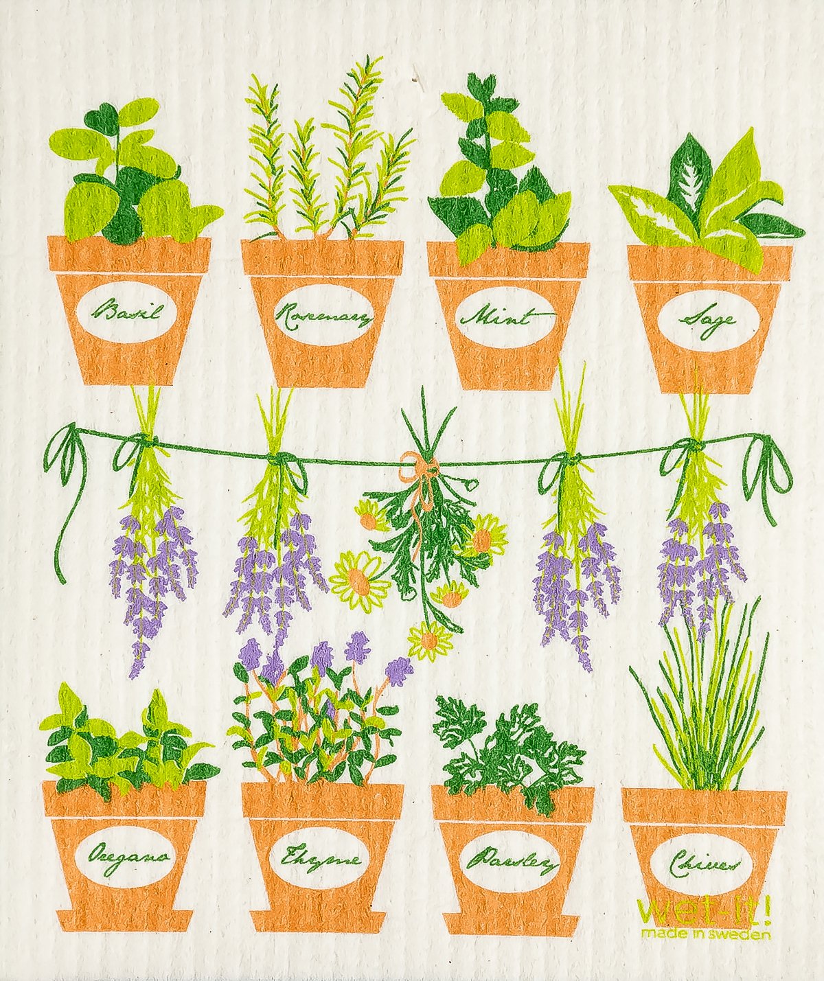 fresh herbs swedish spongecloth